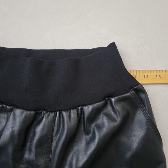 Cinq a Sept Giles Vegan Leather Cargo Joggers Pants Women's Small High Rise - Picture 6 of 9